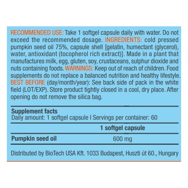 BiotechUSA Pumpkin Seed Oil