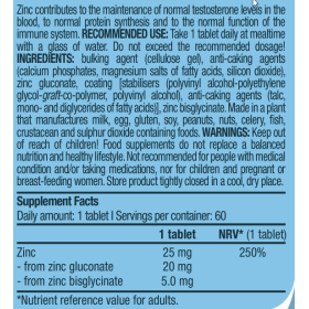 BiotechUSA Zinc Duo 60 tabs