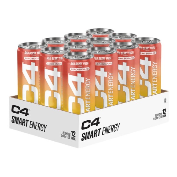 CELLUCOR Cellucor C4 Smart Zero Sugar Energy Drinks Box (12 Cans)