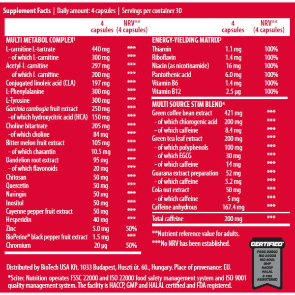 Scitec Nutrition Revex HC (120 caps)