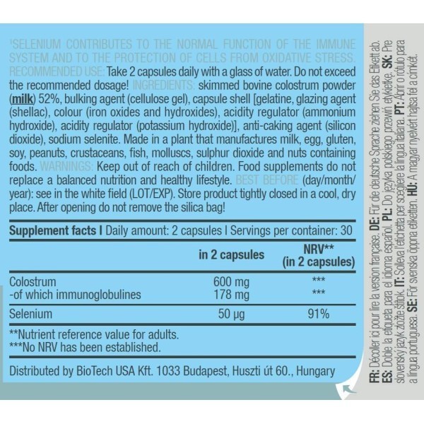 BiotechUSA Colostrum 60 capsules