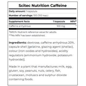 Scitec Nutrition Caffeine (100 caps)