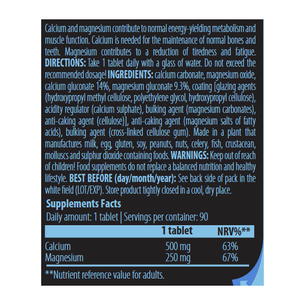 Scitec Nutrition Calcium-Magnesium 90 tab
