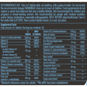 BiotechUSA Multivitamin For Women from organic sources - 60 tableta