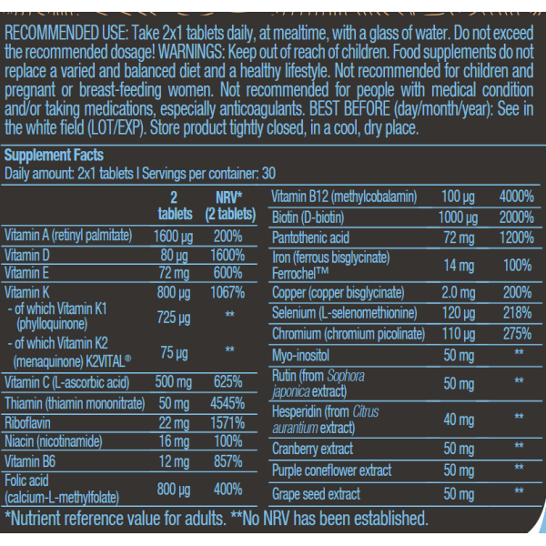 BiotechUSA Multivitamin For Women from organic sources - 60 tablets