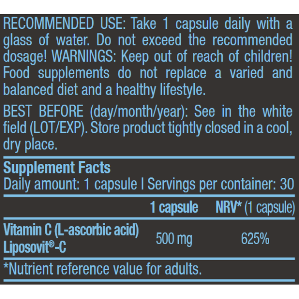 BiotechUSA LIPOSOMAL VITAMIN C FROM ORGANIC SOURCES