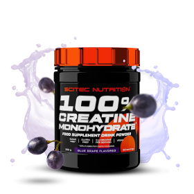 Scitec Nutrition 100% Creatine Monohydrate 300 gr. Blue Grapes