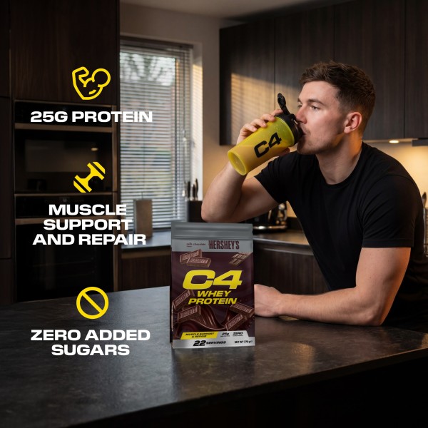 CELLUCOR C4 Whey Protein Powder - 22 Servings Hershey's Chocolate