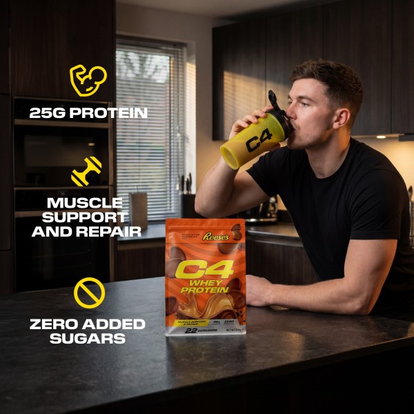 CELLUCOR C4 Whey Protein Powder - 22 Servings Reese's Peanut Butter...