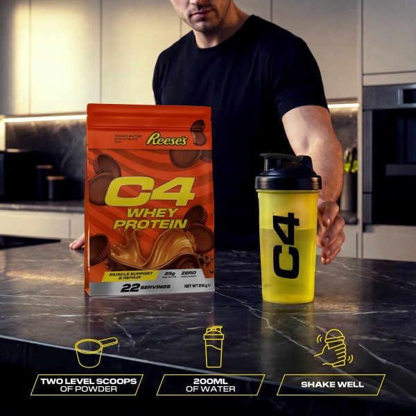 CELLUCOR C4 Whey Protein Powder - 22 Servings Reese's Peanut Butter...