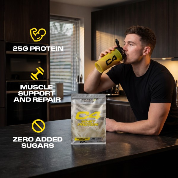 CELLUCOR C4 Whey Protein Powder - 22 Servings Vanilla Bean