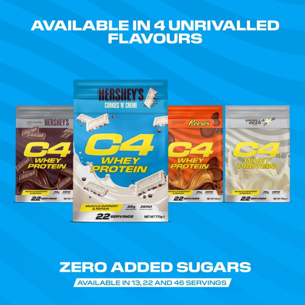 CELLUCOR C4 Whey Protein Powder - 22 Servings Cookies 'N' Cream