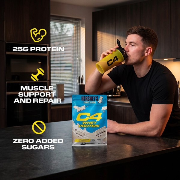 CELLUCOR C4 Whey Protein Powder - 22 Servings Cookies 'N' Cream