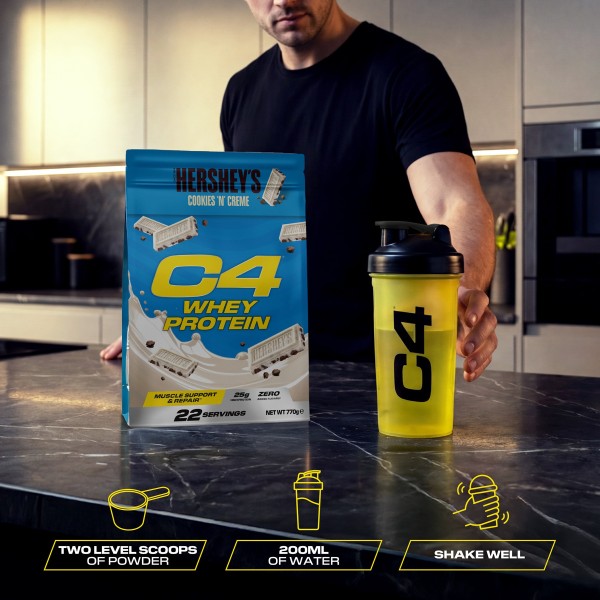 CELLUCOR C4 Whey Protein Powder - 22 Servings Cookies 'N' Cream