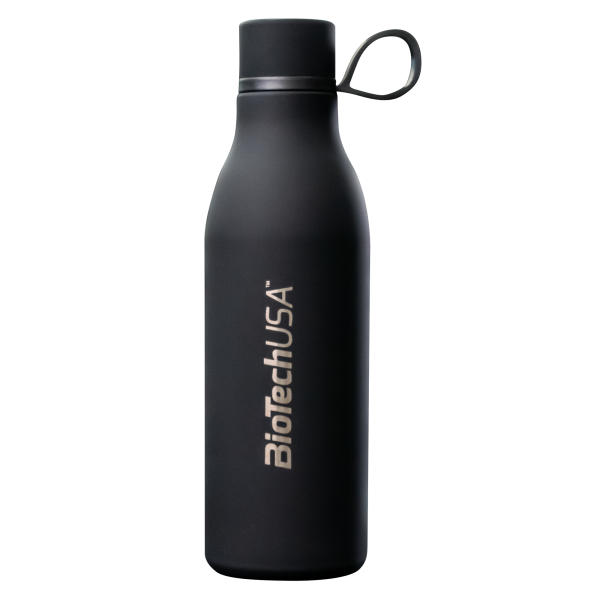 BiotechUSA STAINLESS STEEL BOTTLE - 500 ml Black