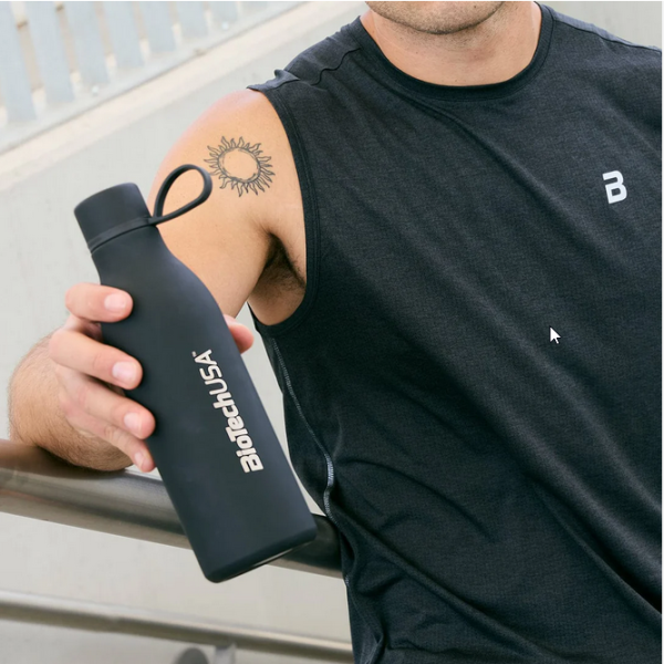 BiotechUSA STAINLESS STEEL BOTTLE - 500 ml Black