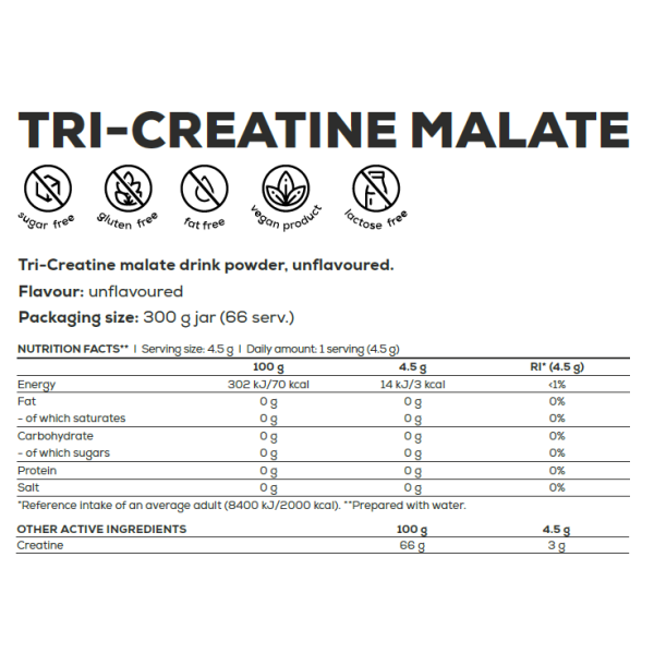 BiotechUSA Tri Creatine Malate - 300 g