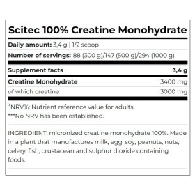 Scitec Nutrition 100% Creatine Monohydrate (500 gr.) 31,90 €