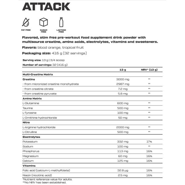 Scitec Nutrition Attack 416g