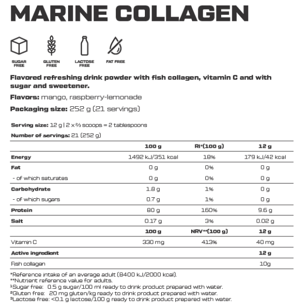 Scitec Nutrition Marine Collagen (252 gr.)