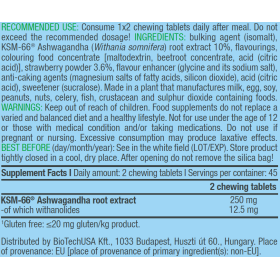 BiotechUSA Ashwa Candy - 90 chewable tablets strawberry twist