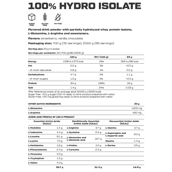 Scitec Nutrition 100% Whey Isolate 1816g