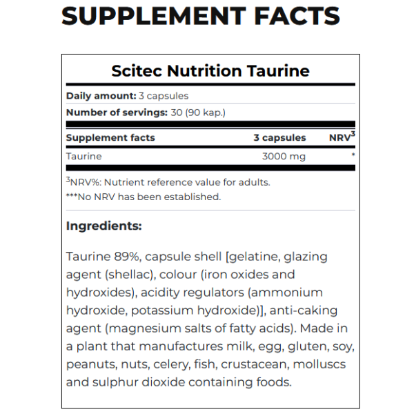 Scitec Nutrition Taurine (90 caps)