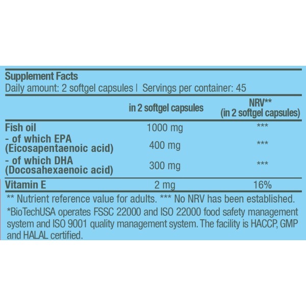 BiotechUSA Mega Omega 3