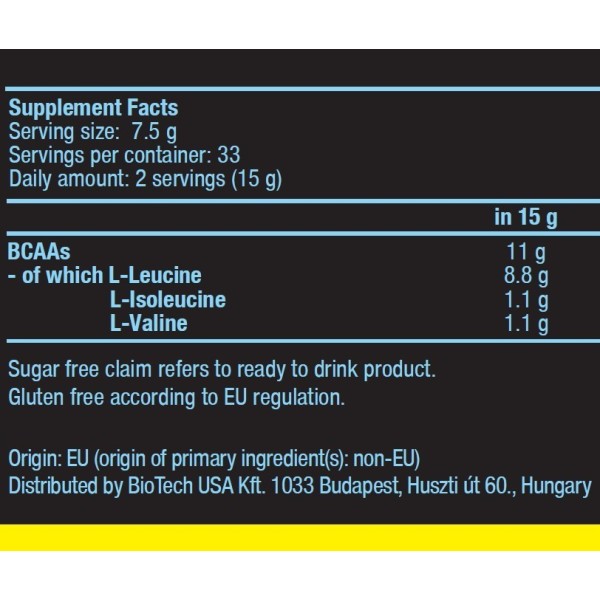 BiotechUSA BCAA 8:1:1 ZERO 250g