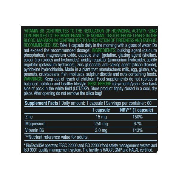 BiotechUSA ZMB (60 capsules)